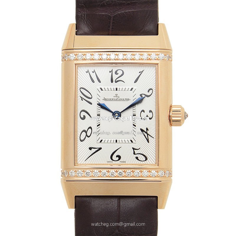 Jaeger-Lecoultre REVERSO Q2562402 Manual Wind 18kt Rose Gold & Diamonds Silver