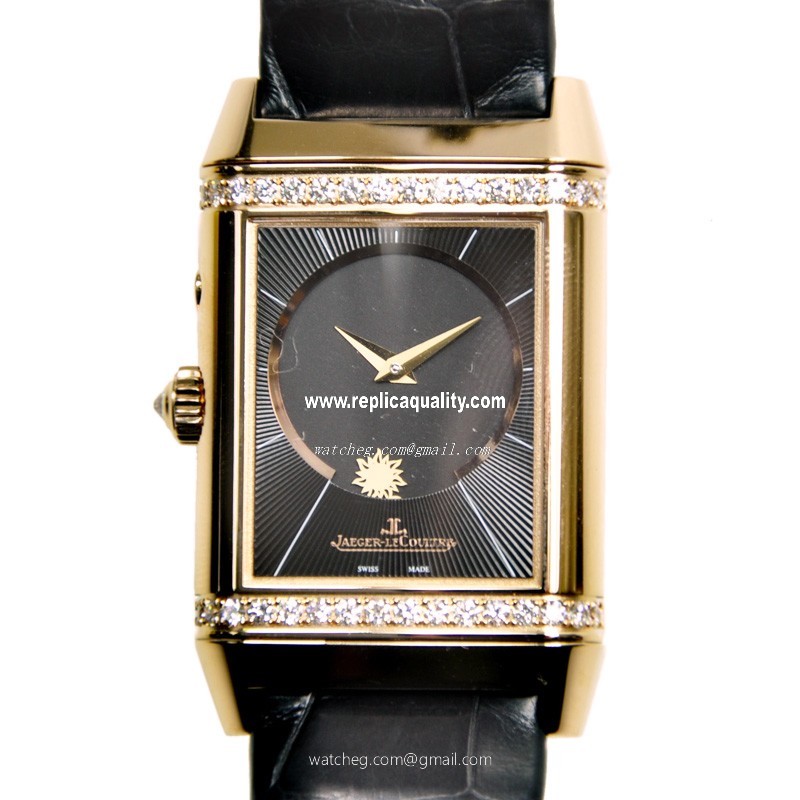 Jaeger-Lecoultre REVERSO Q2692424 Manual Wind 18kt Rose Gold & Diamonds Dark grey