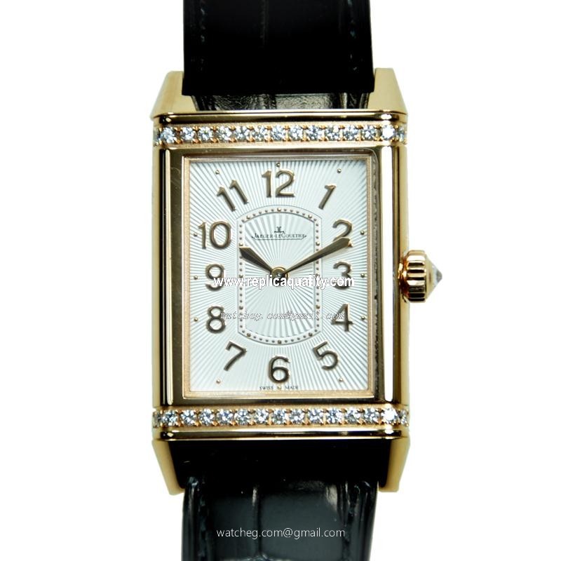 Jaeger-Lecoultre REVERSO Q3202421 Manual Wind 18kt Rose Gold & Diamonds Silver
