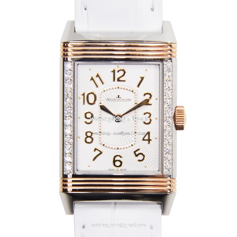 Jaeger-Lecoultre REVERSO Q3224420 Manual Wind 18kt Rose Gold & Diamonds Silver