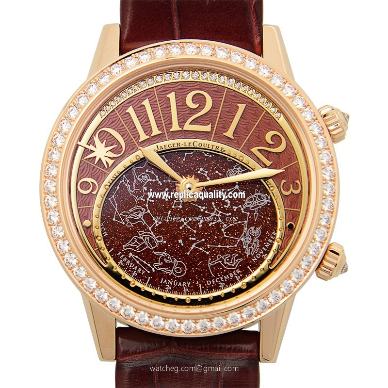 Jaeger-Lecoultre RENDEZ VOUS Q3482560 Automatic 18kt Rose Gold & Diamonds Brown
