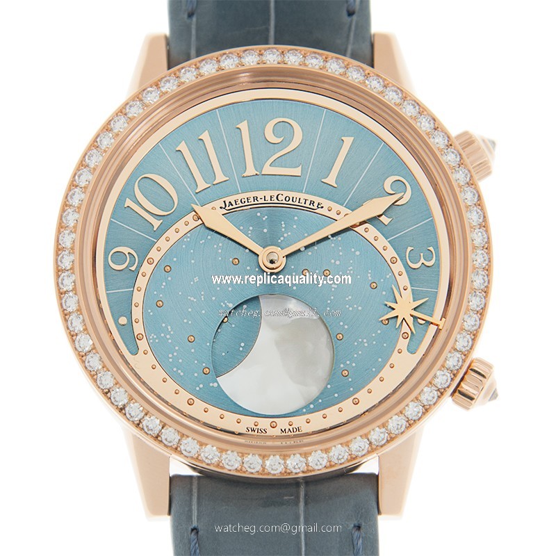 Jaeger-Lecoultre RENDEZ VOUS Q3522480 Automatic 18kt Rose Gold & Diamonds Blue