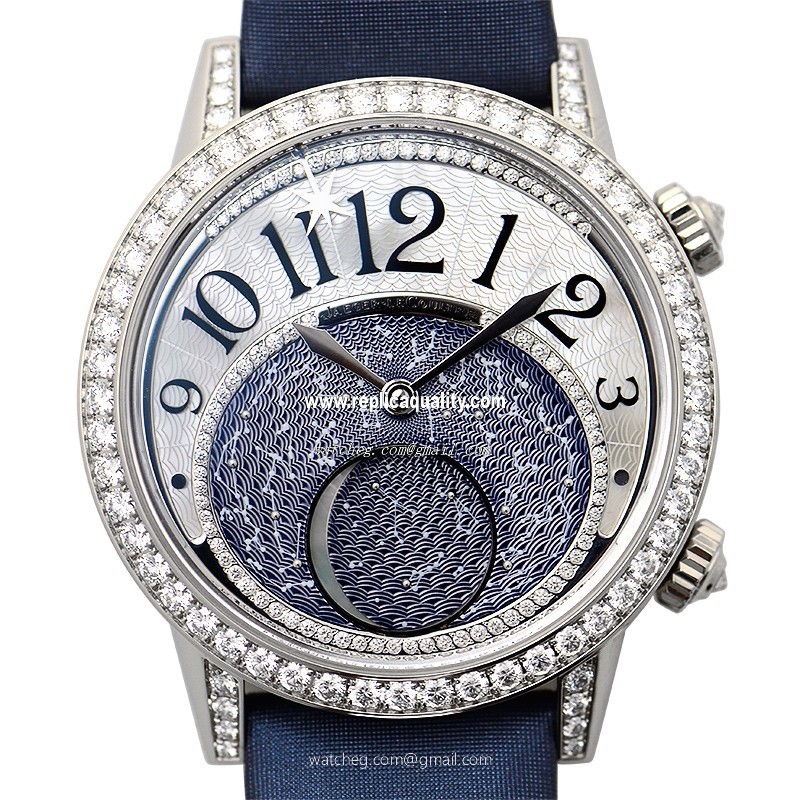 Jaeger-Lecoultre RENDEZ VOUS Q3533490 Automatic 18kt White Gold & Diamond Blue
