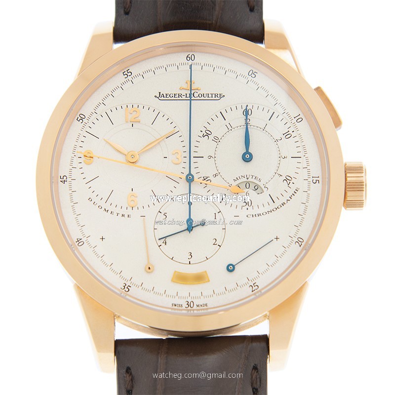Jaeger-Lecoultre DUOMETRE Q6012420 Manual Wind 18kt Rose Gold Silver