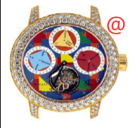 Jacob & Co R1YGDC Quartz 18kt Yellow Gold Multi-Color