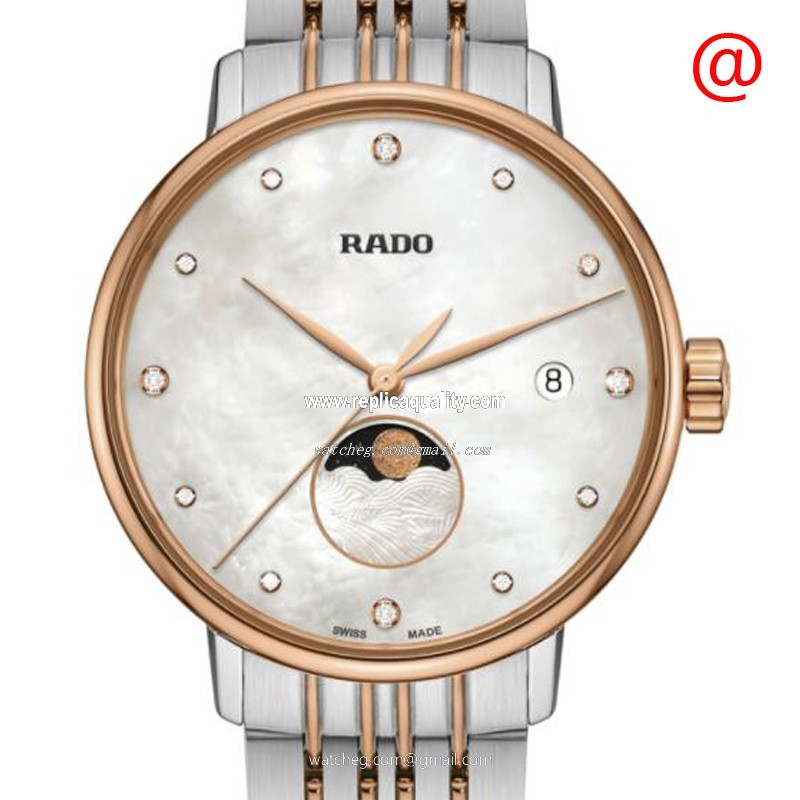 Rado COUPOLE CLASSIC R22883923 Quartz 18kt Rose Gold & Steel White