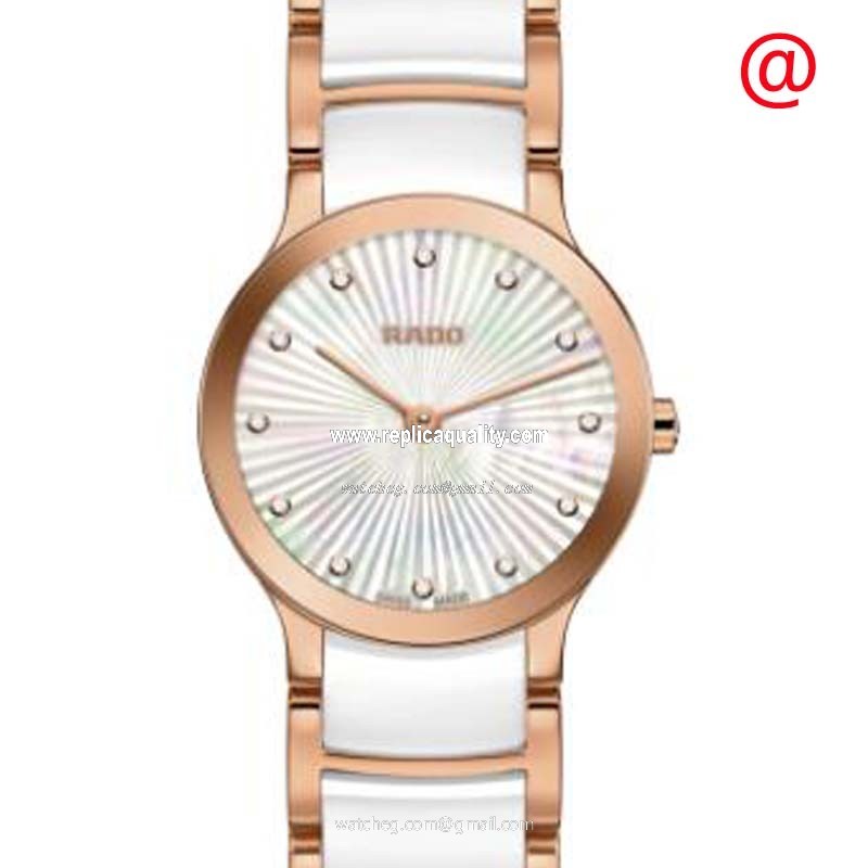 Rado CENTRIX R30186912 Quartz Gold-Plated & Stainless Steel White