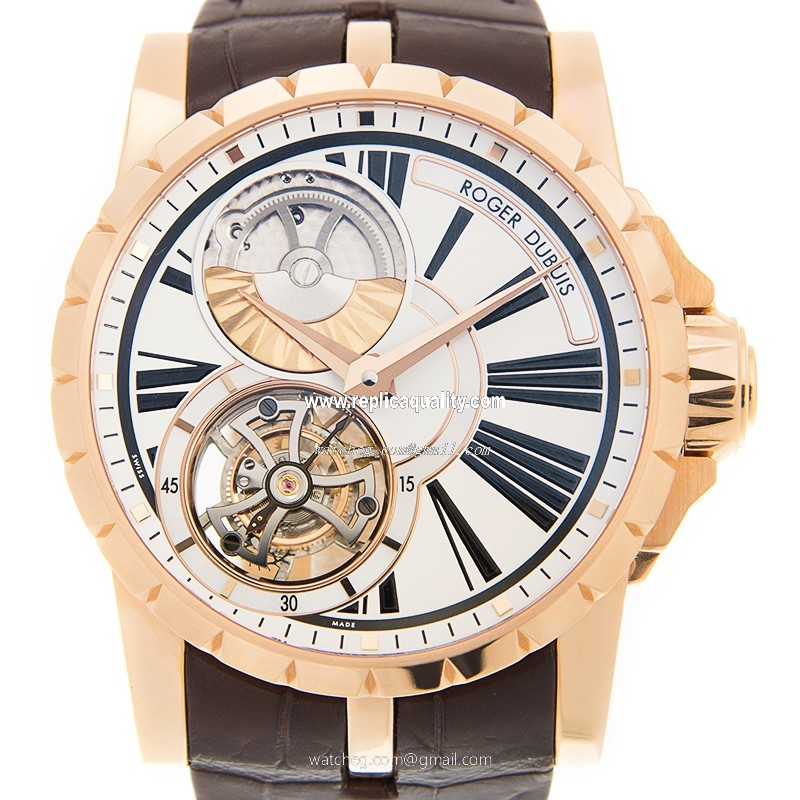 Roger Dubuis EXCALIBUR RDDBEX0261 Automatic 18kt Rose Gold White