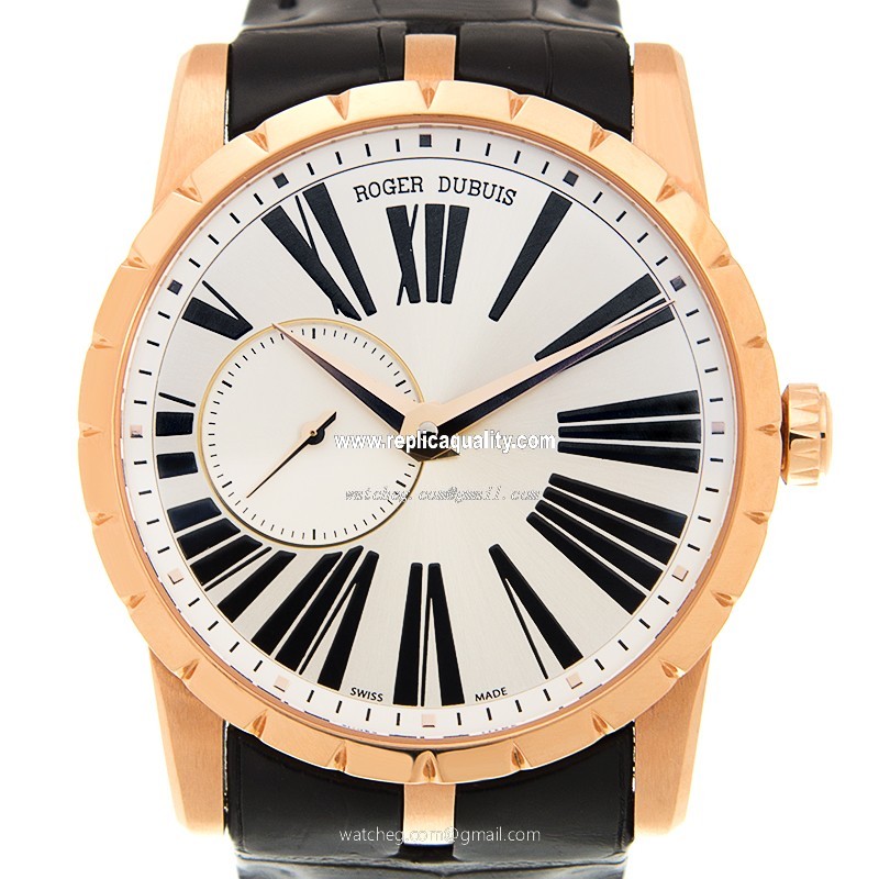Roger Dubuis EXCALIBUR RDDBEX0351 Automatic 18kt Rose Gold Silver