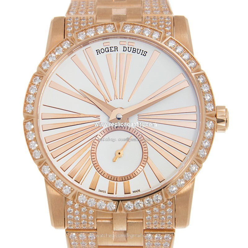 Roger Dubuis EXCALIBUR RDDBEX0381 Automatic 18kt Rose Gold & Diamonds White