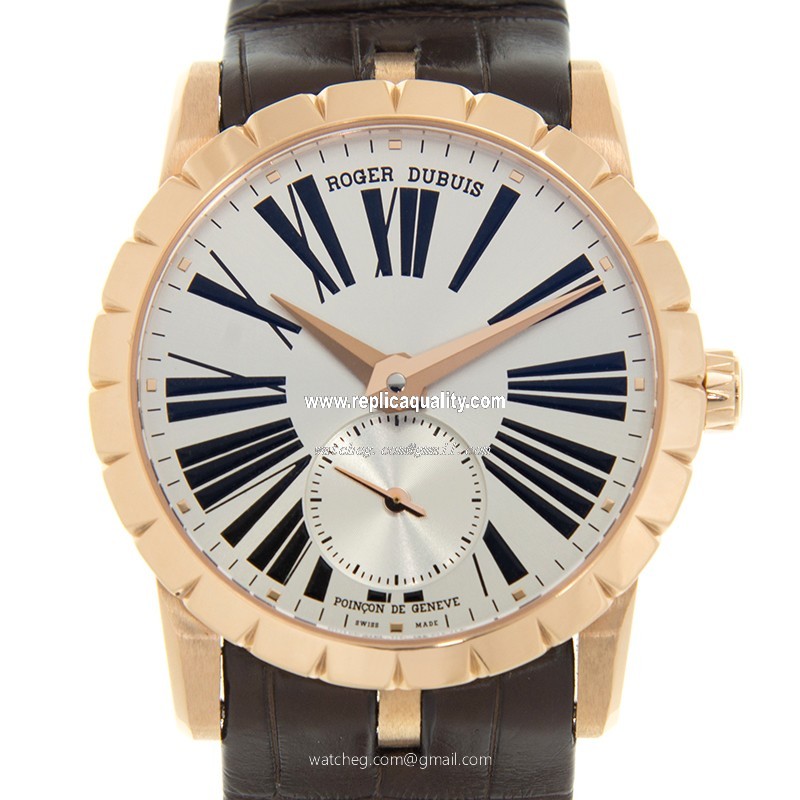 Roger Dubuis EXCALIBUR RDDBEX0461 Automatic 18kt Rose Gold Silver