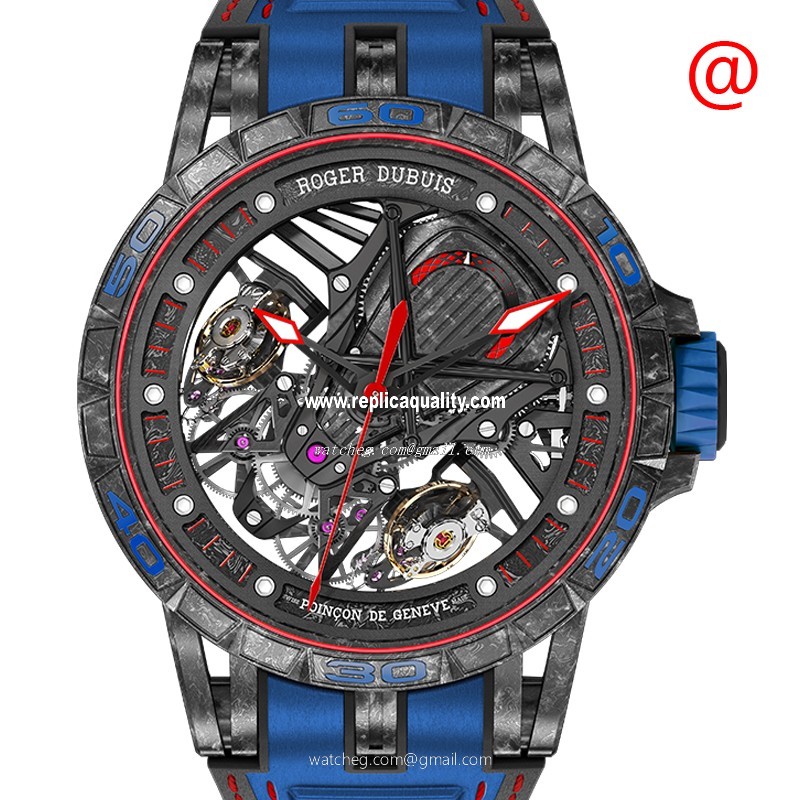 Roger Dubuis EXCALIBUR SPIDER RDDBEX0686 Manual Wind Carbon Fiber Transparent