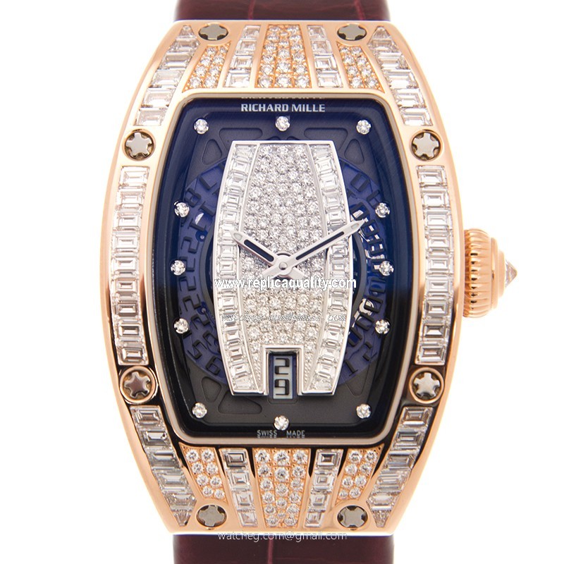 Richard Mille RM007 AH PG Automatic 18kt Rose Magic & Diamond Silver