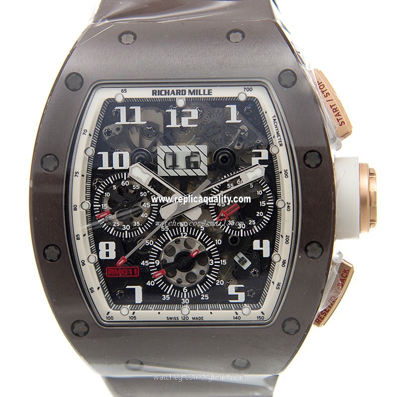 Richard Mille RM011-AN-RG-TZP-Z FELIPE MASSA Automatic Ceramic Gray
