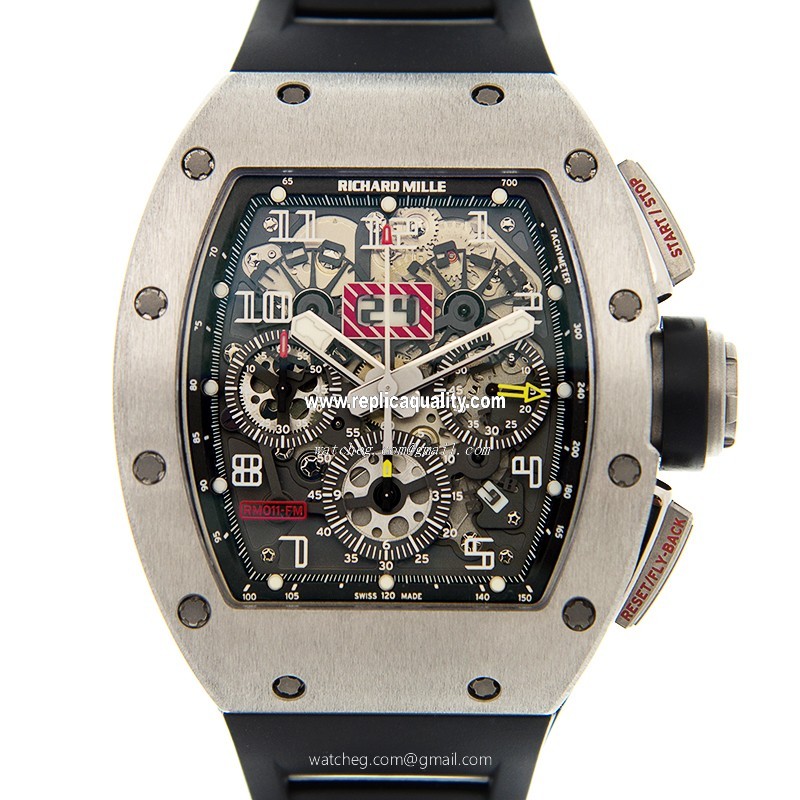 Richard Mille  RM011-TI-FELIPE MASSA Automatic Titanium Black