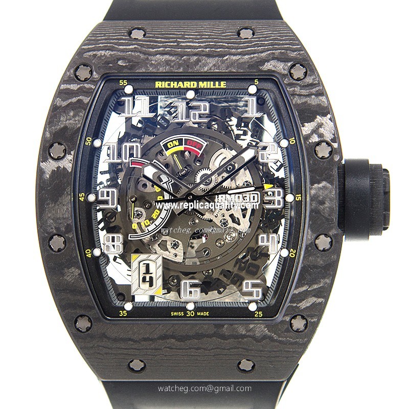 Richard Mille RM030CA Automatic Carbon Fiber Transparent Skull