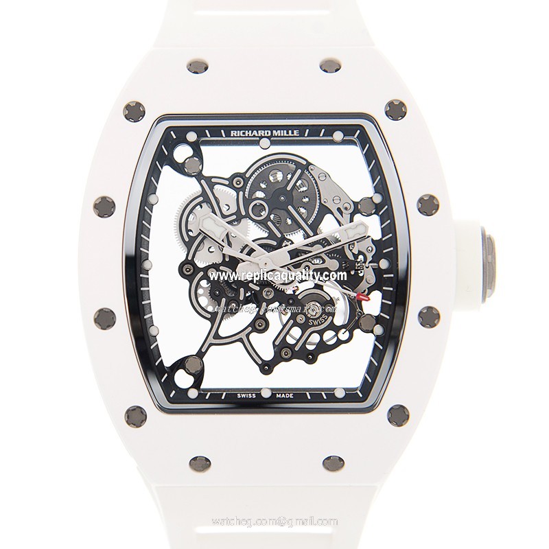 Richard Mille MAN SERIES RM055 Manual Wind Ceramic Transparent Skull