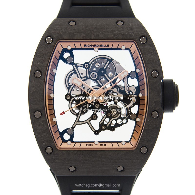 Richard Mille RM055-CA-RGBK Manual Wind Aluminum Transparent Skull