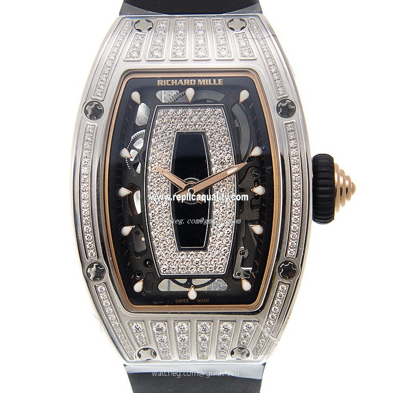 Richard Mille RM07-010-MED SET Automatic 18kt White Gold & Diamond Black