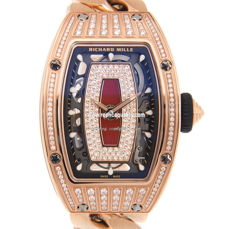 Richard Mille RM07-01RG FULL ROSE Automatic 18kt Rose Magic & Diamond Gold