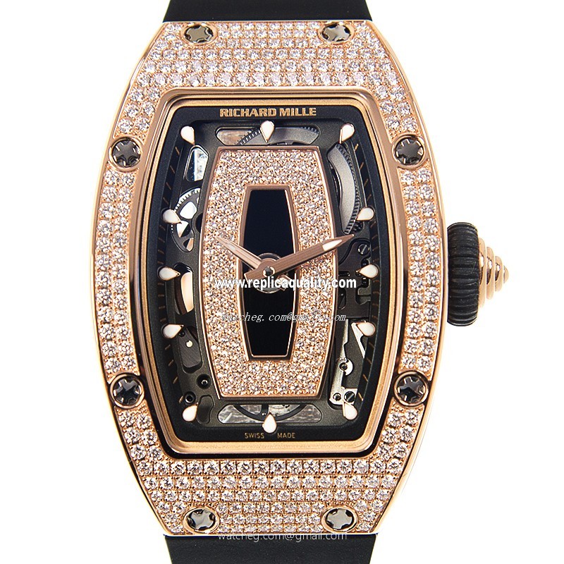 Richard Mille RM07-01RG Automatic 18kt Rose Magic & Diamond Black