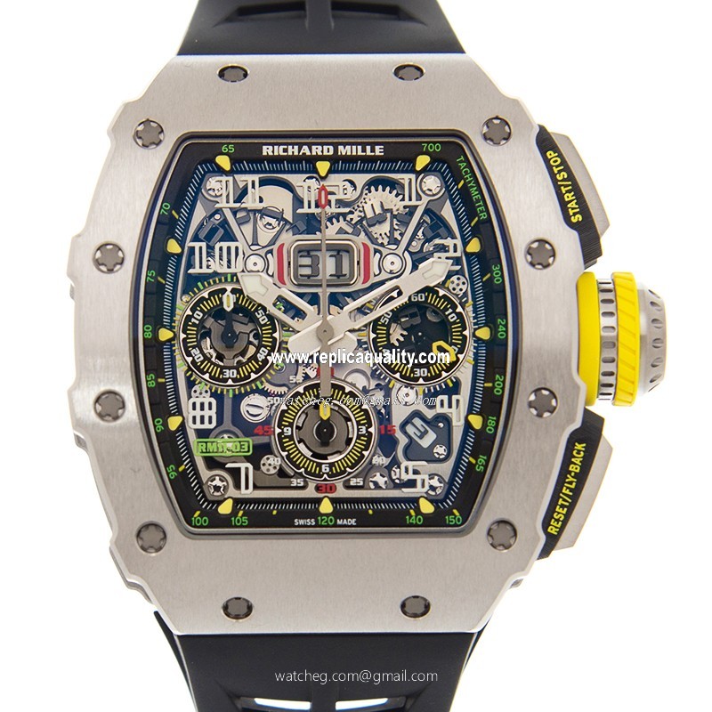 Richard Mille RM11-03 TI Automatic Titanium Transparent Skull