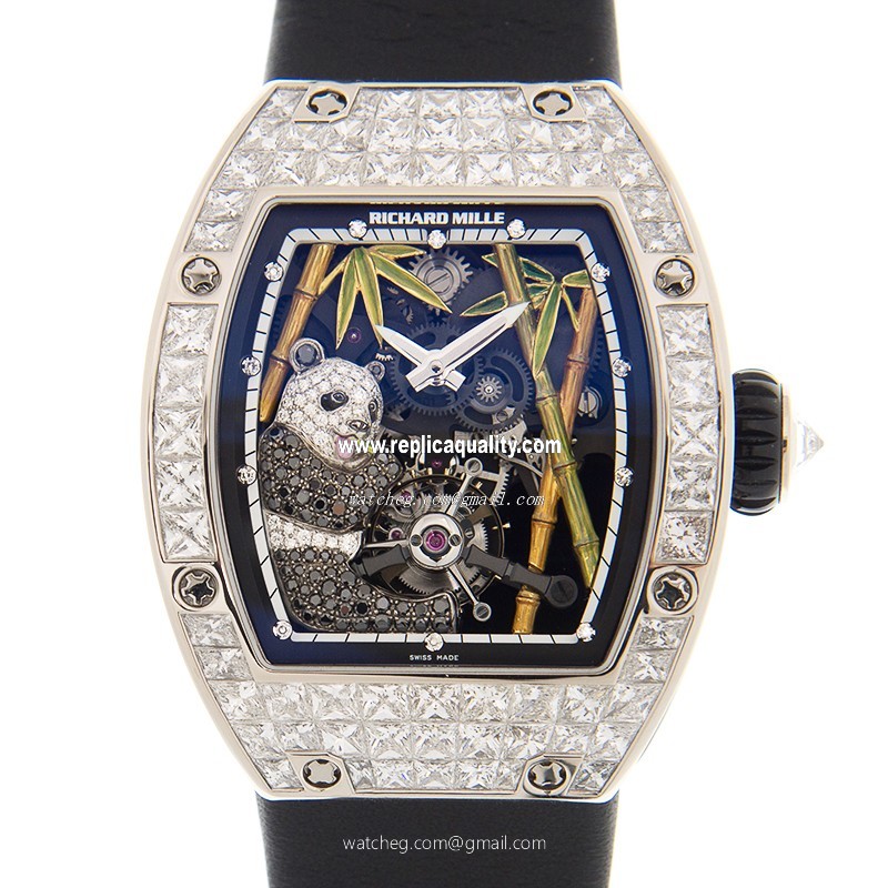 Richard Mille WOMEN RM26-01 Manual Wind 18kt White Gold & Diamond Transparent Skull