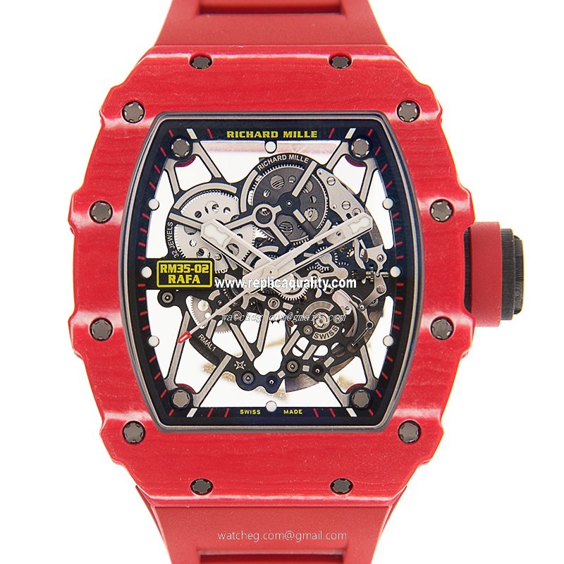 Richard Mille RM35-02 FQ NTPT Automatic Carbon Fiber Transparent Skull