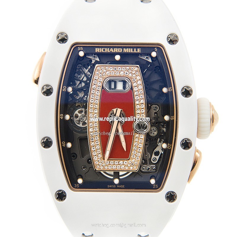 Richard Mille RM37 CERAMIC JASPER DIAMOND RED DIAL Automatic Ceramic Red
