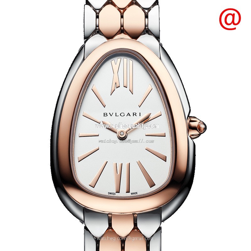 Bulgari SERPENTI TUBOGAS 103277 Quartz 18kt Rose Gold & Steel White