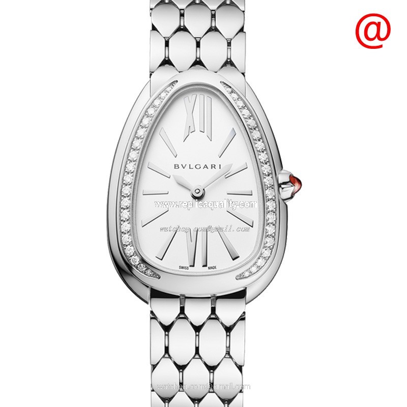 Bulgari SERPENTI SEDUTTORI 103361 Quartz Stainless Steel & Diamonds White