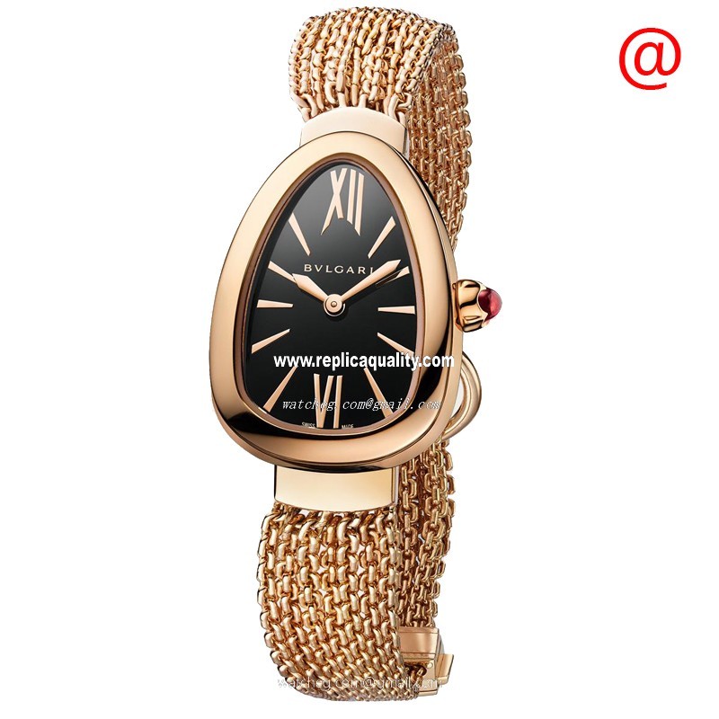Bulgari SERPENTI 102728 Quartz 18kt Rose Gold Black