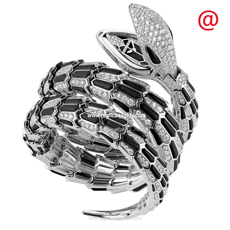 Bulgari SERPENTI SECRET 102144 Quartz 18kt White Gold Black