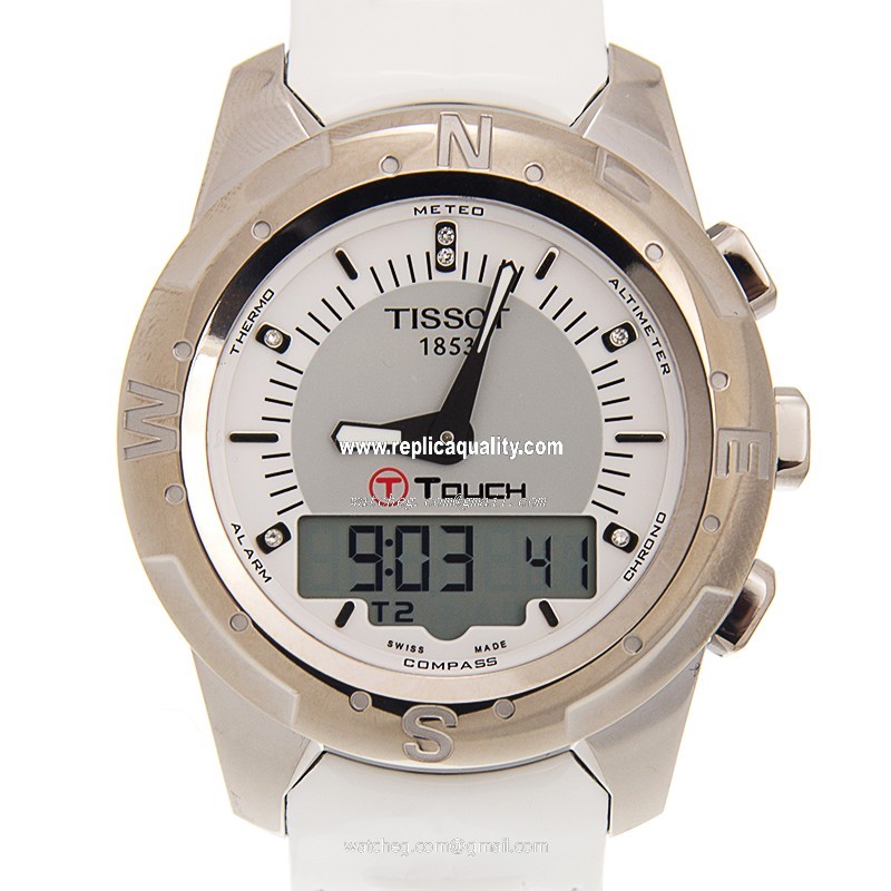 Tissot TOUCH COLLECTION T047.220.46.086.00 Quartz Titanium White