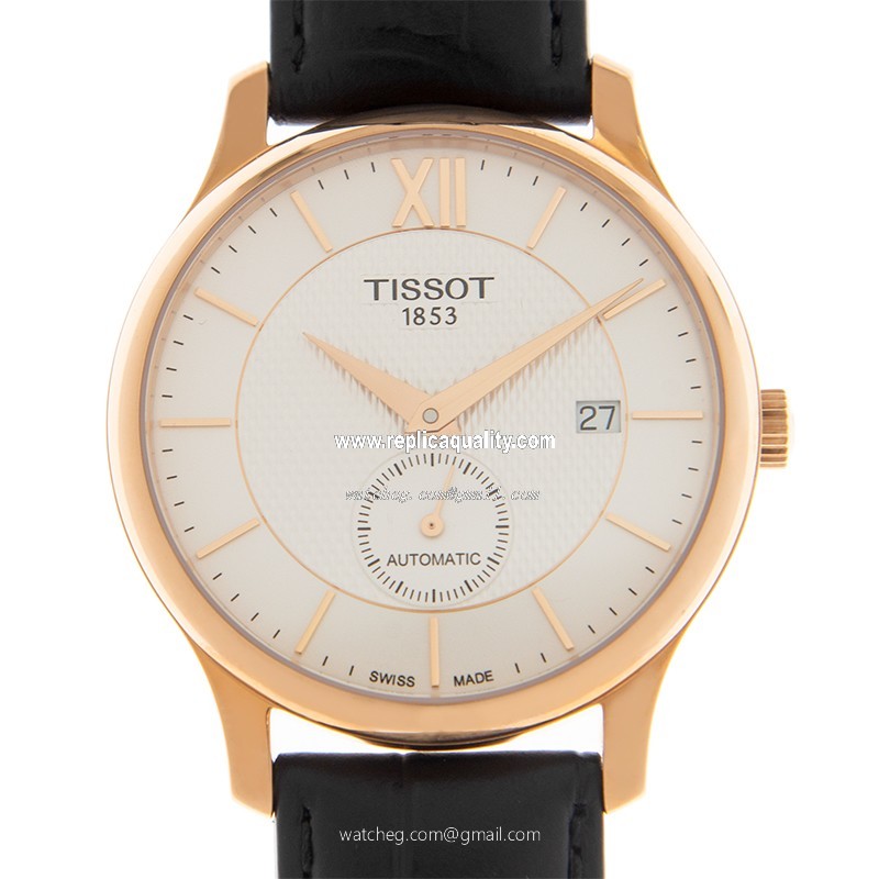 Tissot T-TRADITION T063.428.36.038.00 Automatic Gold-Plated & Stainless Steel Silver