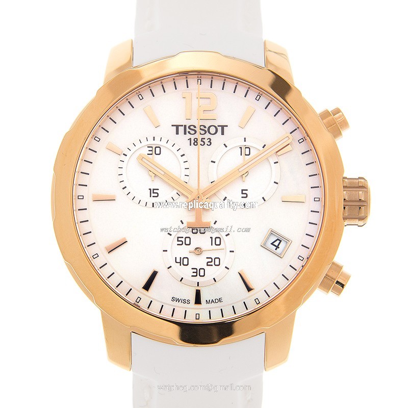 Tissot T-SPORT T095.417.37.117.00 Quartz Gold-Plated & Stainless Steel White