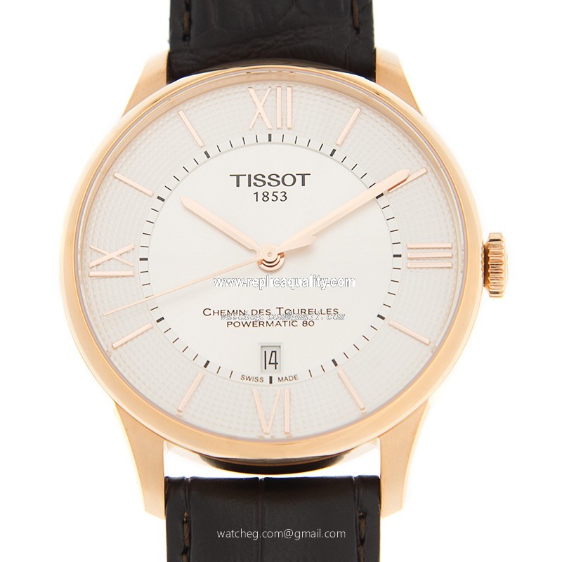 Tissot T-CLASSIC T099.407.36.038.00 Automatic 18kt Rose Gold Silver