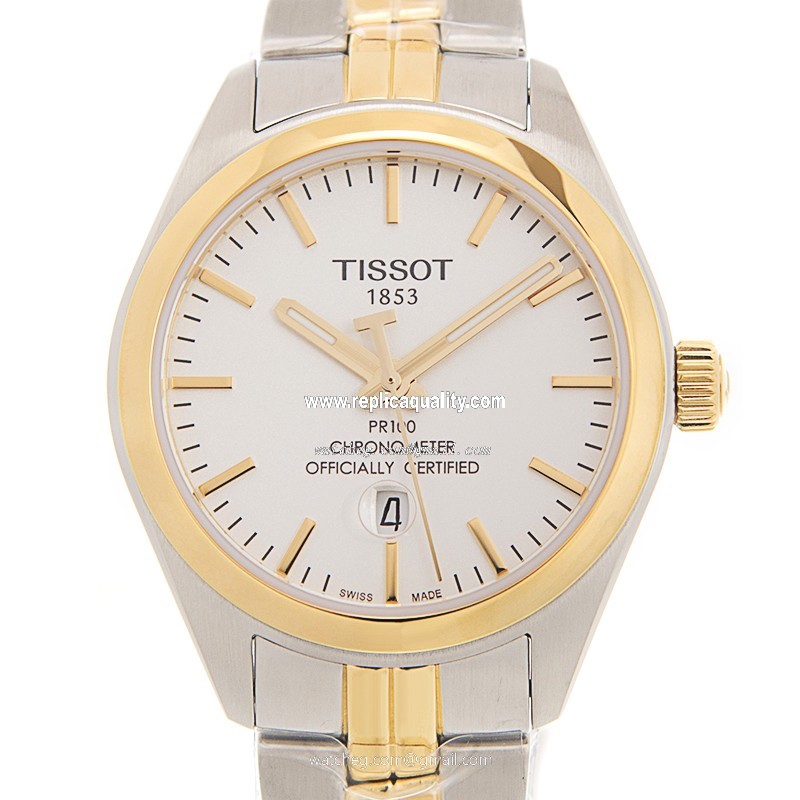 Tissot T-CLASSIC T101.251.22.031.00 Automatic Gold-Plated & Stainless Steel White