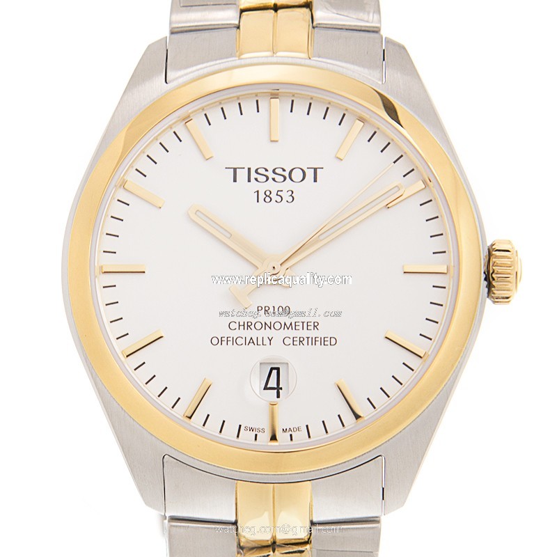 Tissot T-CLASSIC T101.451.22.031.00 Automatic Gold-Plated & Stainless Steel White