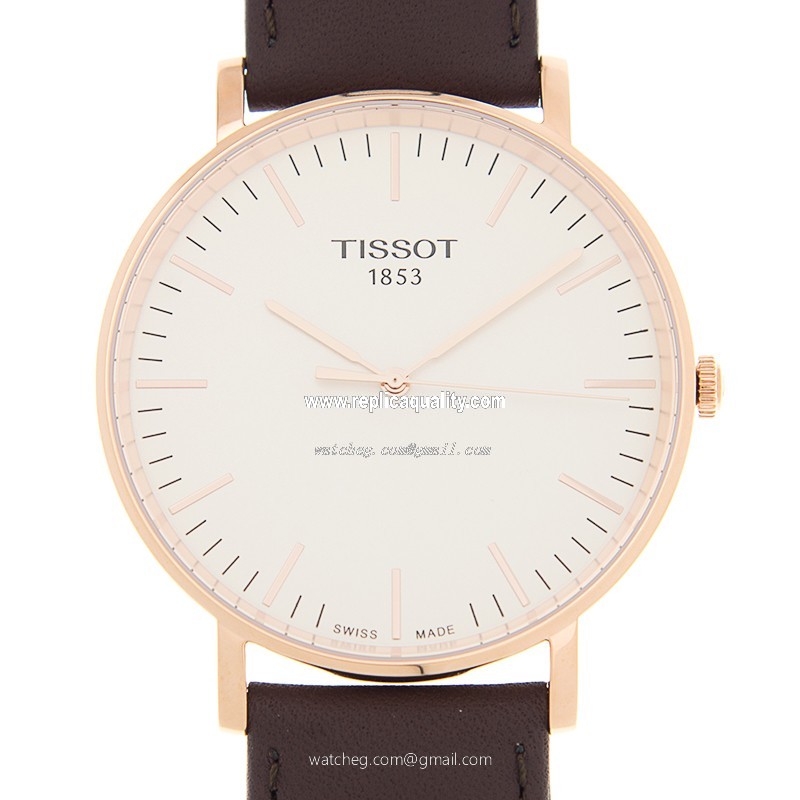 Tissot T-CLASSIC T109.610.36.031.00 Quartz 18kt Rose Gold White
