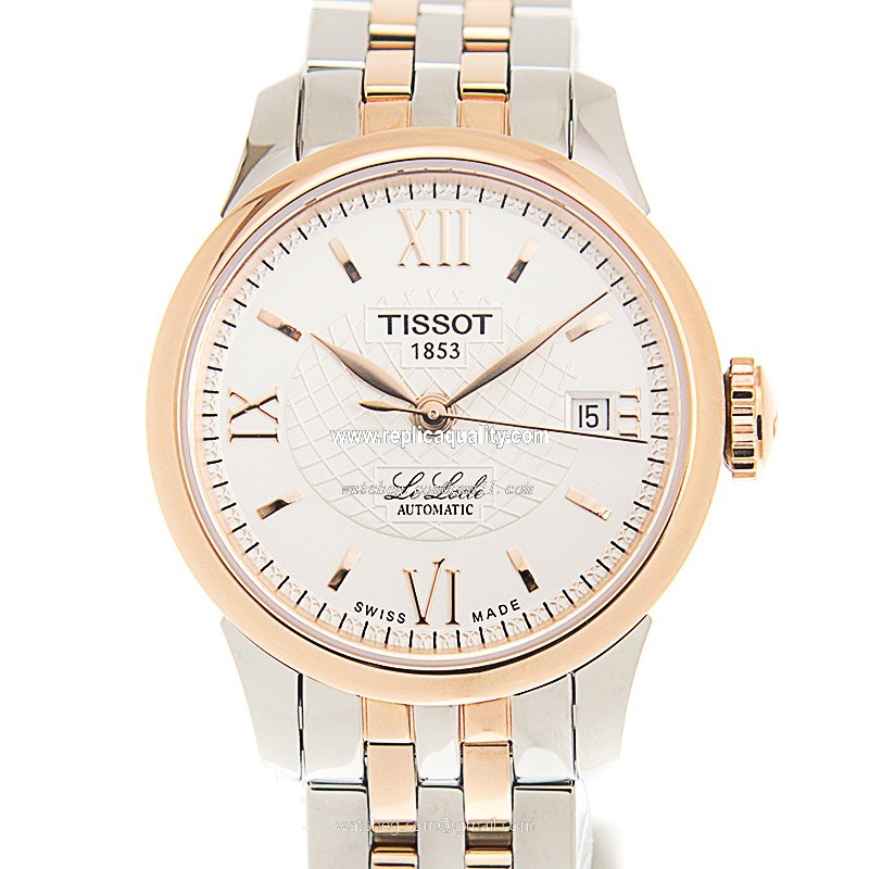 Tissot LE LOCLE SERIES T41.2.183.33 Automatic Gold-Plated & Stainless Steel White