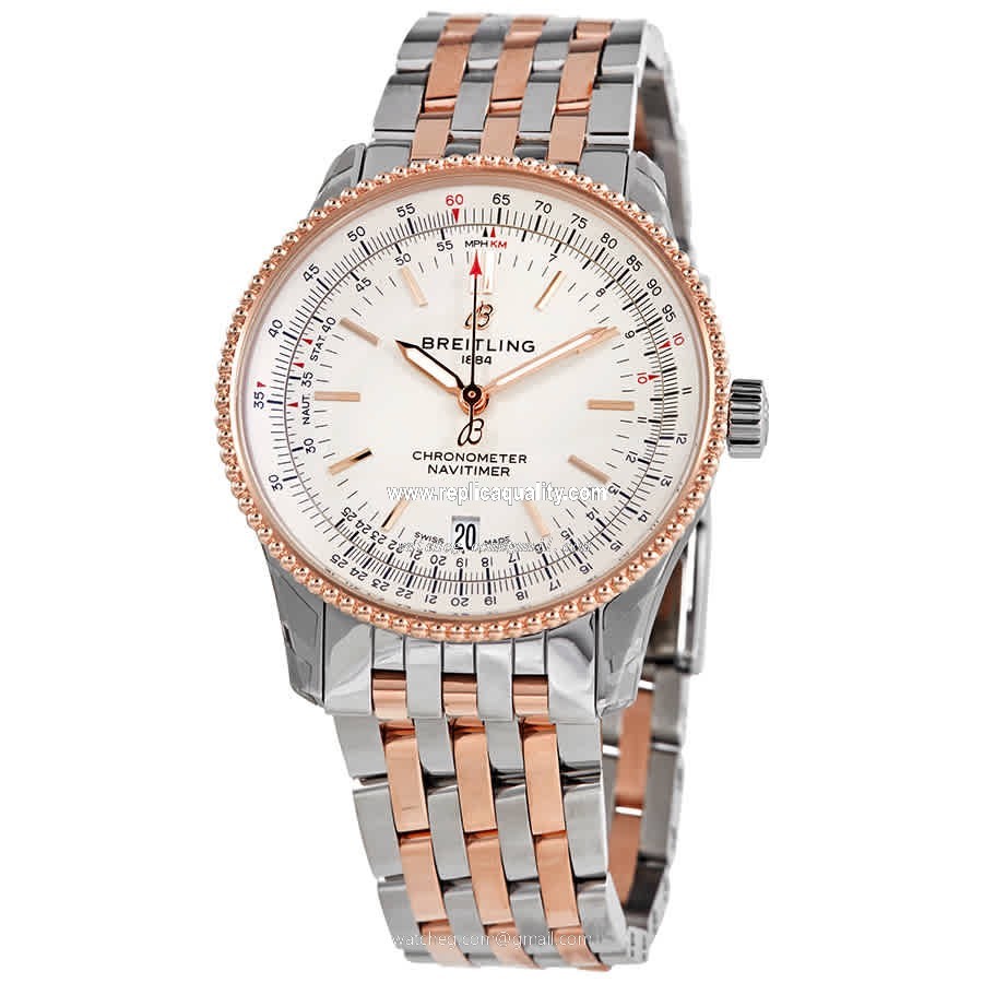 Breitling NAVITIMER U17325211G1U1 Automatic Gold-Plated & Stainless Steel White