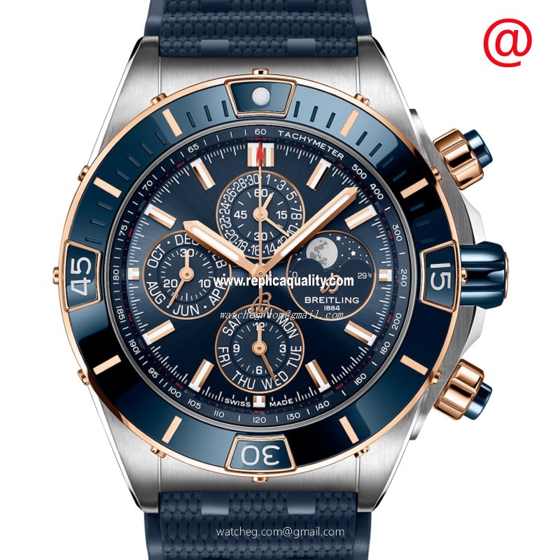 Breitling CHRONOMAT B01 U19320161C1S1 Automatic 18kt Rose Gold & Steel Blue