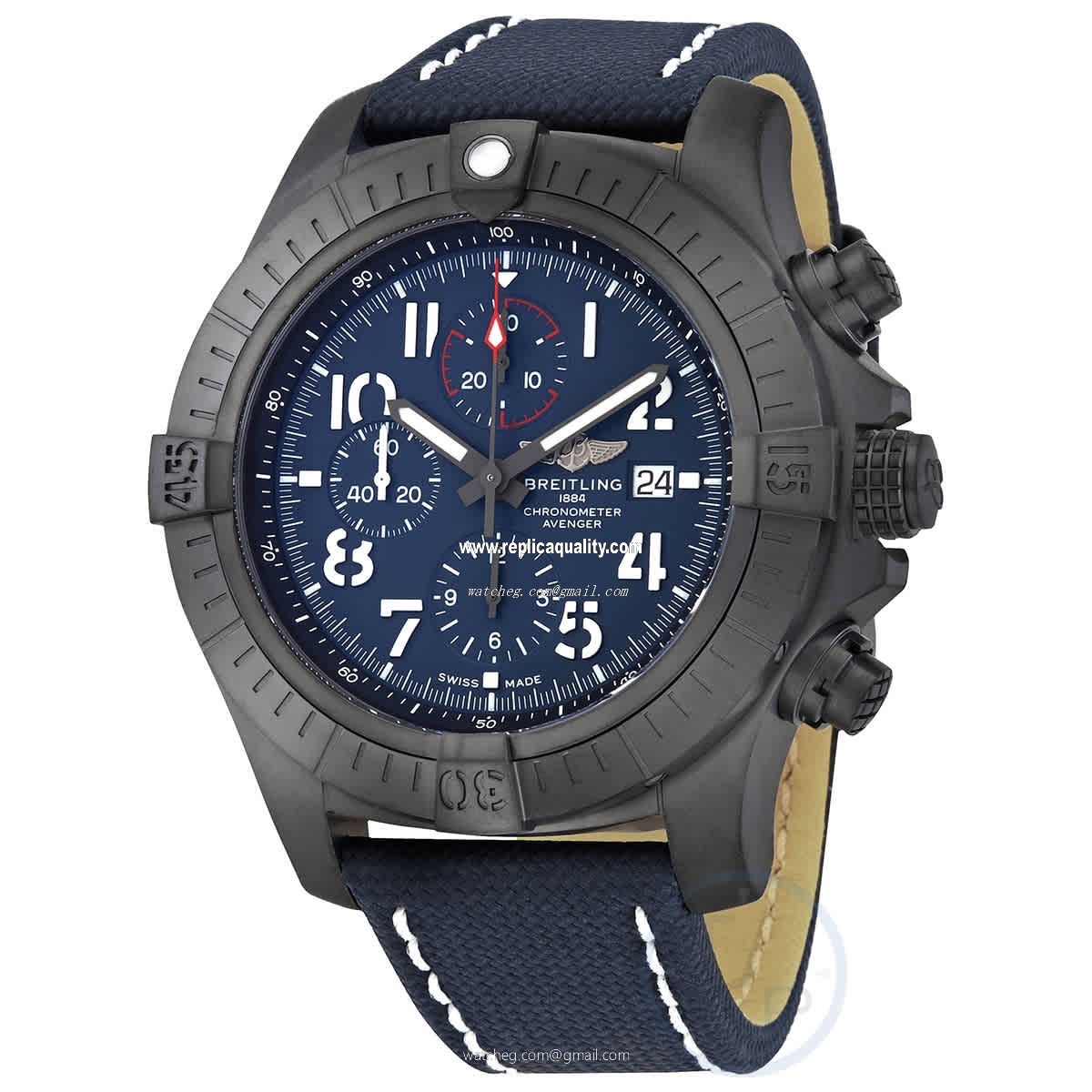 Breitling SUPER AVENGER CHRONOGRAPH 48 V13375101C1X1 Automatic Titanium Blue