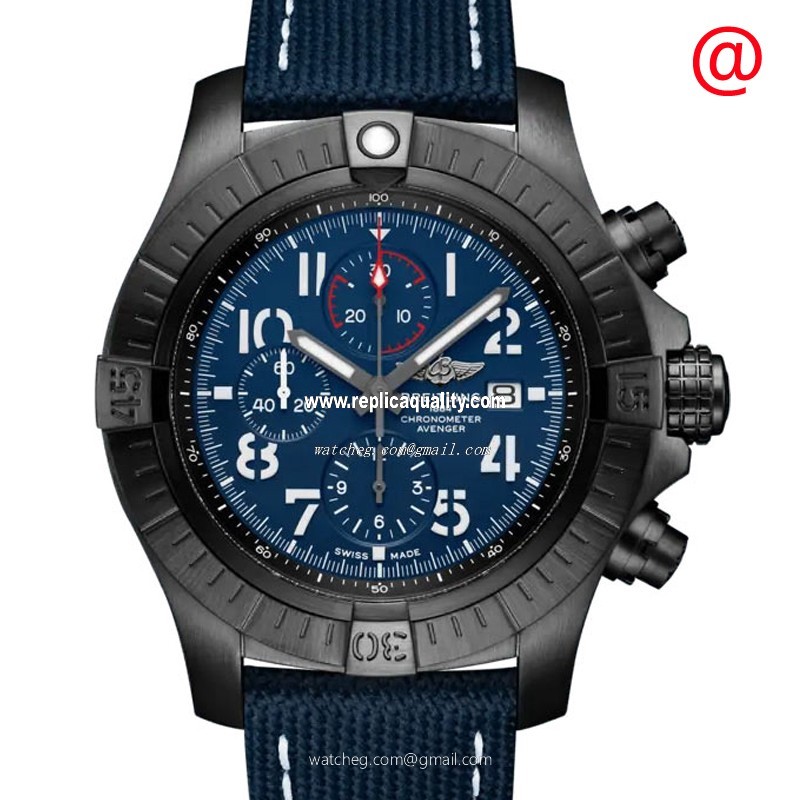 Breitling SUPER AVENGER CHRONOGRAPH 48 V13375101C1X2 Automatic Titanium Blue