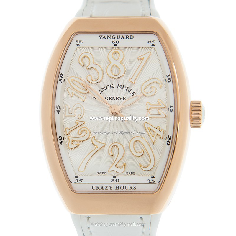 Franck Muller CRAZY HOURS V 32 CH (5N.BC) Automatic 18kt Rose Gold White