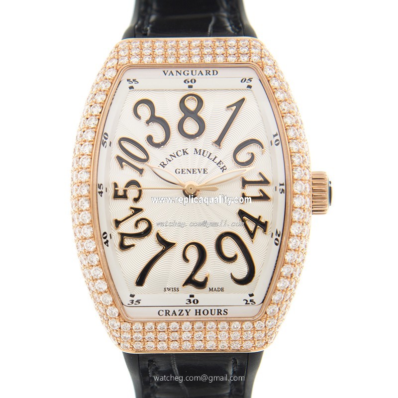 Franck Muller VANGUARD V 32 CH D (5N.NR) Automatic 18kt Rose Gold & Steel White