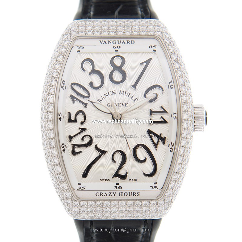 Franck Muller VANGUARD V 32 CH D (AC.NR) Automatic Stainless Steel & Diamonds White