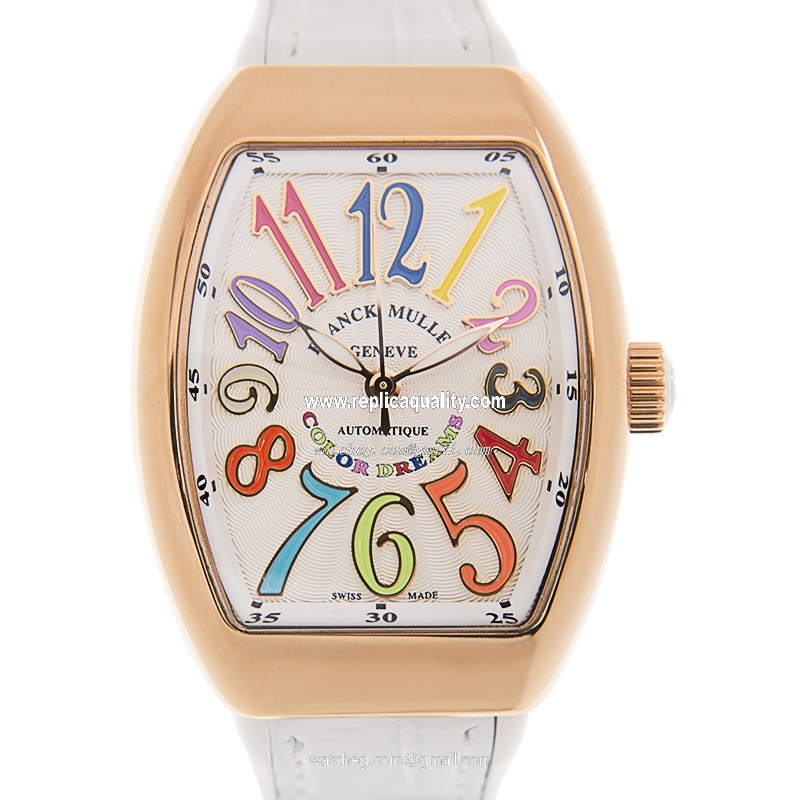 Franck Muller VANGUARD V 32 SC AT FO COL DRM (5N.BC) Automatic 18kt Rose Gold White