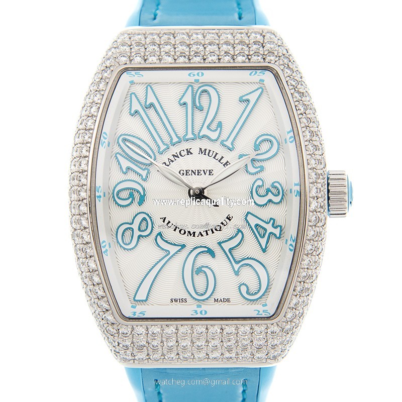 Franck Muller VANGUARD V 32 SC AT FO D (AC.BL) Automatic Stainless Steel & Diamonds White